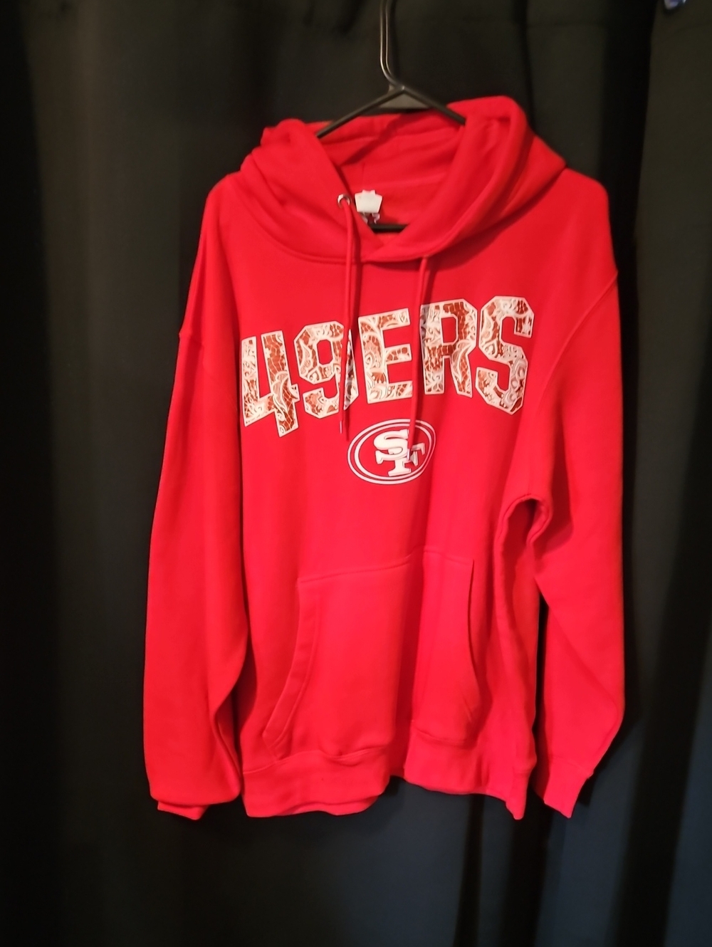 San Francisco 49ers Red Pullover Hoodie Sweatshirt
